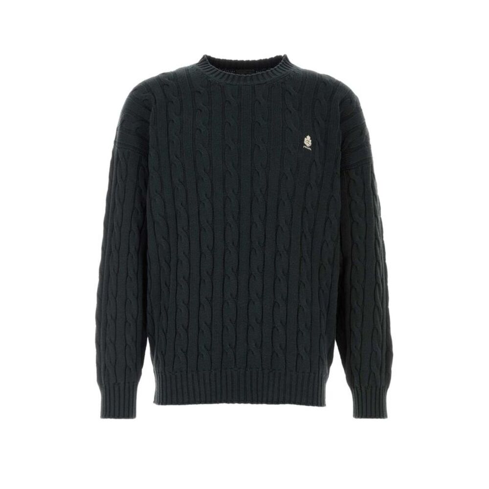 Prada Men Slate Cotton Sweater